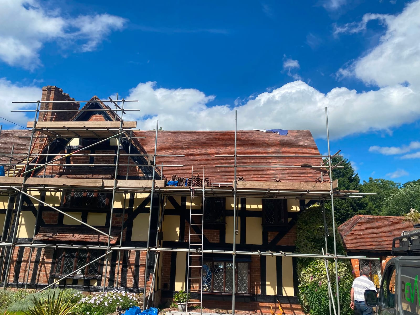 Existing tiles installed